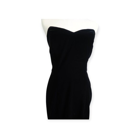 🖤 Vintage Niki Originals 2-piece Black Velvet Dress with Sheer Sleeve Jacket 🖤 - Picture 9 of 16